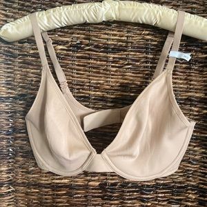 NEW GapBody Bare Natural plunge smooth bra.  Nude. Convertible. Underwire. 34D